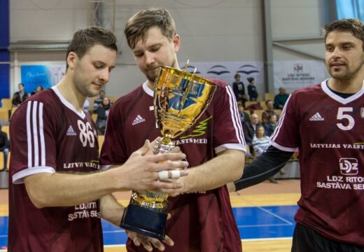 Latvijas handbolisti pēc astoņu gadu pārtraukuma uzvar Rīgas domes kausa izcīņā