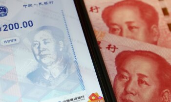 Darījumi ar Ķīnas digitālo valūtu sasnieguši jau 300 miljonus dolāru
