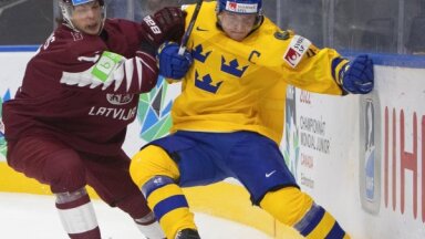 ФОТО, ВИДЕО: Сборная Латвии проиграла исторический четвертьфинал на молодежном чемпионате мира