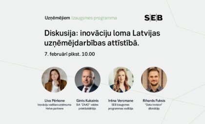 SEB Izaugsmes programma: inovatīvi risinājumi nepieciešami biznesa un valsts ekonomikas attīstībai