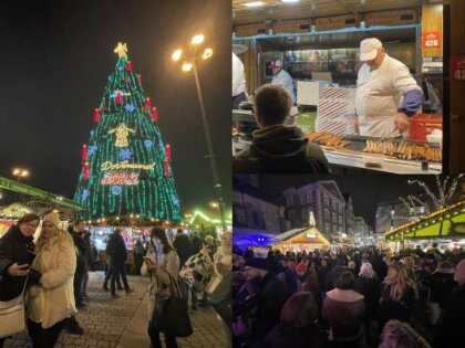 ФОТО. Житель Вильнюса побывал на самой большой в мире рождественской елке в Дортмунде: цены на ярмарке - сказка