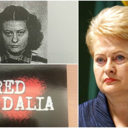 ФОТО: в Европарламенте раздают книги "Красная Даля" о Грибаускайте