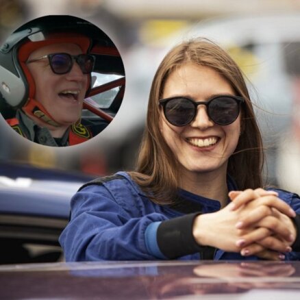Video: Timrots pirmo reizi sēžas drifta auto, ko vada sieviete