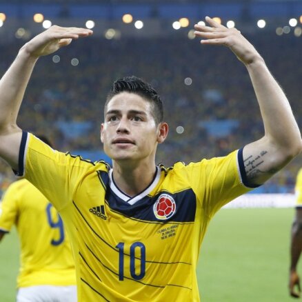 Два красивых гола Родригеса вывели Колумбию в четвертьфинал