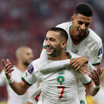 Maroka negaidīti uzvar F grupā; Horvātija aizsūta mājās Beļģiju