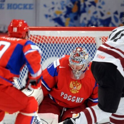 Латвия забросила первой, но победу отпраздновала Россия