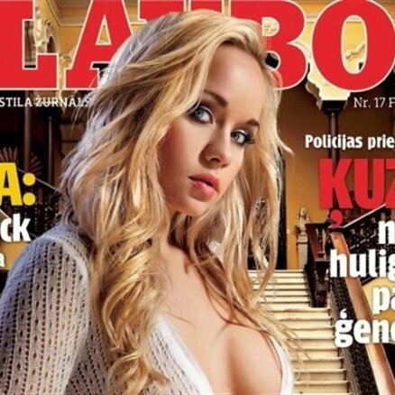 Aija Andrejeva fotografējusies žurnālam 'Playboy'