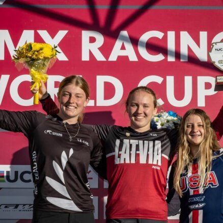 Stūriška ar iespaidīgu sniegumu pārliecinoši uzvar PK BMX superkrosā posmā