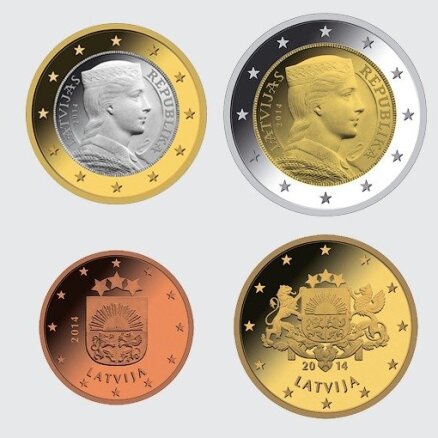 Pirmās Latvijas eiro monētas būs nokaltas jūlija beigās