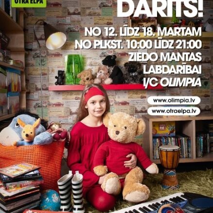 Labdarības veikals 'Otra elpa' aicina ziedot mantas