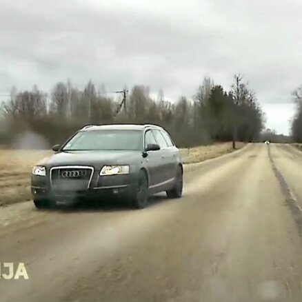 Video: Madonas novadā 'Audi' pārsniedz atļauto ātrumu par vairāk nekā 60 km/h