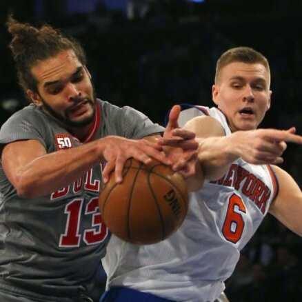 Porziņģis ar desmit punktiem palīdz 'Knicks' izcīnīt ceturto uzvaru pēc kārtas
