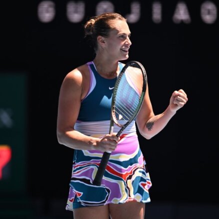 'Australian Open': Sabaļenka iekļūst ceturtdaļfinālā, zaudējums turnīra ceturtajam numuram Garsijai