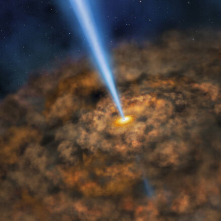 Kā skan Visuma neredzamie milži? NASA publicē melnā cauruma 'dziesmu'
