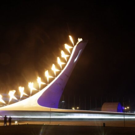 Soči 2014: Iedegta XXII Ziemas olimpisko spēļu uguns
