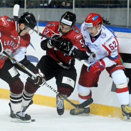 Latvijas hokeja izlase atkārtotajā mačā uzņem ar Znaroka un Vītoliņa vadīto Krievijas valstsvienību