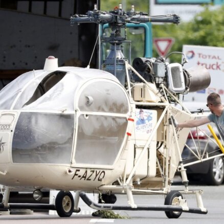 Francijā notver no cietuma ar helikopteru izbēgušo zagli