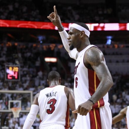'Heat' izvirzās vadībā NBA finālsērijā