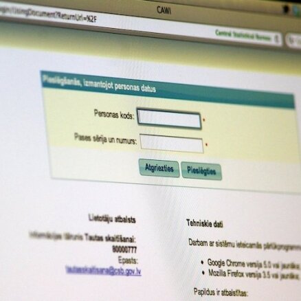 Tautas  skaitīšanas datu bāzē var nesankcionēti piekļūt un labot personu privātos datus