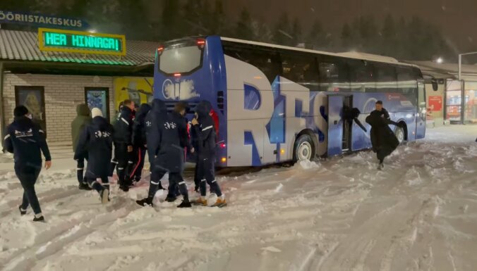 Latvijas čempionvienība RFS ceļā no Helsinkiem iekļūst ceļu satiksmes negadījumā