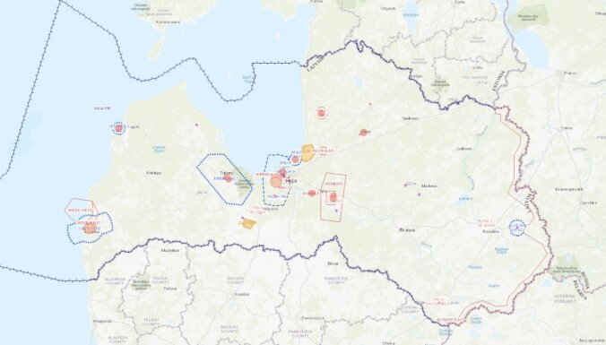 Foto Karte Ar Latvija Dronu Lidojumiem Aizliegtajam Zonam Delfi