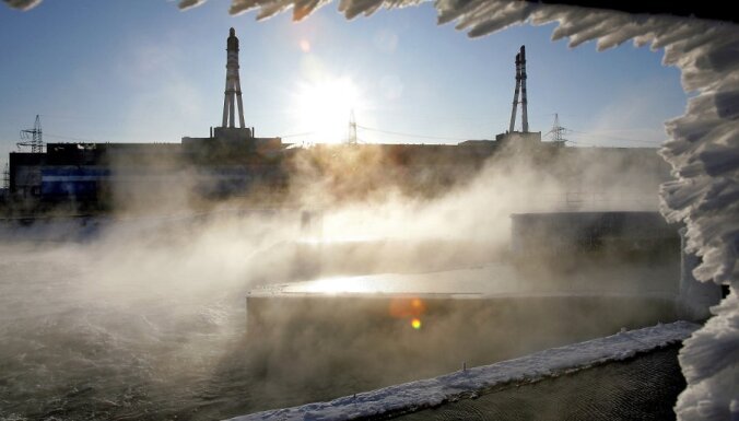 TO GO WITH MARIELLE VITUREAU STORY **Lithuania braces for nuclear shutdown** Long lens view of the Ignalina nuclear power plant in Visaginas, Lithuania, on December 18, 2009. One hour before midnight on December 31, under a pledge to the European Union, t