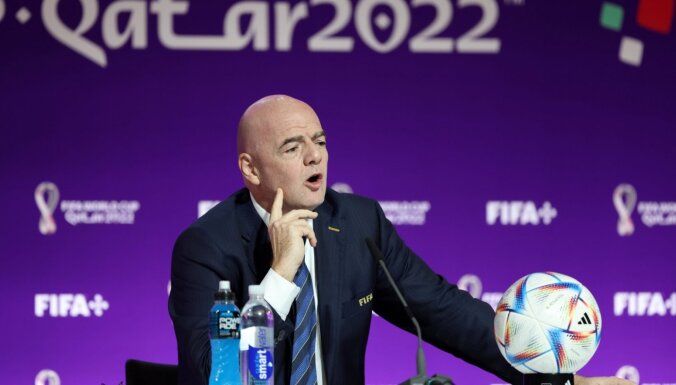 FIFA prezidents Džanni Infantīno apsūdz Rietumus 'liekulībā'