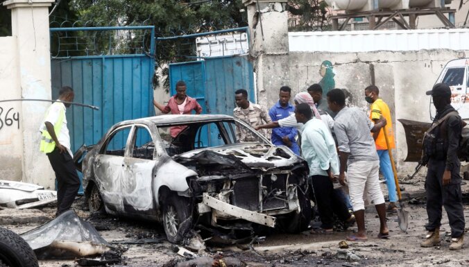 Sprādzienā pie Somālijas prezidenta pils astoņi bojāgājušie