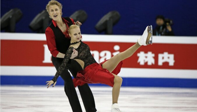 Латвийская пара — в шестерке лучших в танцах на льду на Tallinn Trophy