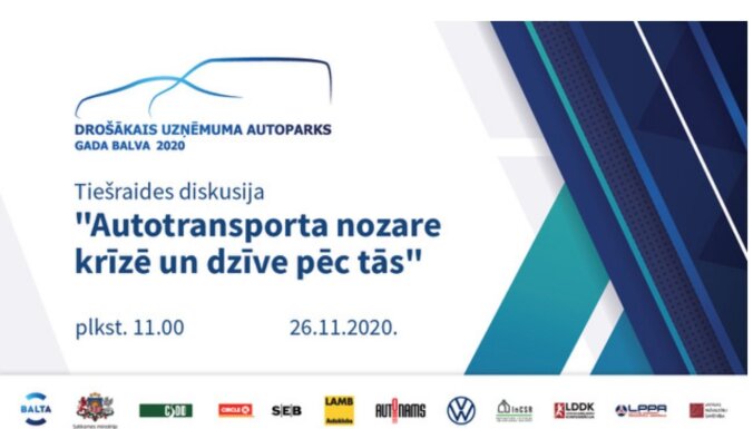 Tiešraides diskusija 'Autotransporta nozare krīzē un dzīve pēc tās' 26. novembrī plkst. 11.00