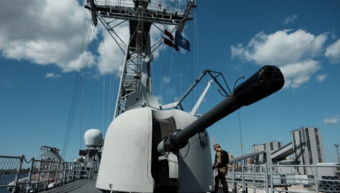 У границы Латвии обнаружили военный корабль-разведчик РФ