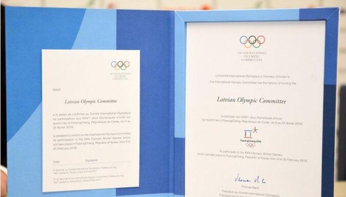 Latvija saņem ielūgumu piedalīties Phjončhanas Ziemas olimpiskajās spēlēs