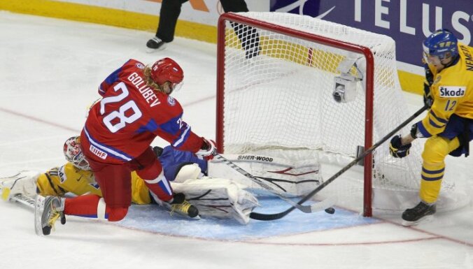 Krievijas U-20 hokeja izlase iekļūst pasaules čempionāta finālā
