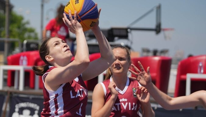 Latvijas 3x3 basketbolistes sasniedz Eiropas čempionāta kvalifikācijas pusfinālu