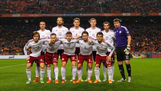 Латвия завершает год в сотне рейтинга ФИФА