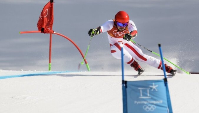 XXIII Ziemas olimpisko spēļu rezultāti kalnu slēpošanā vīriešiem milzu slaloma disciplīnā (18.02.2018.)