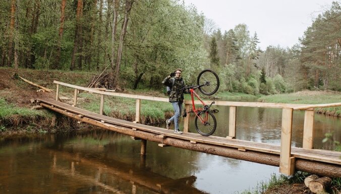 Izveidots 25 kilometru garš velomaršruts Valmieras pusē