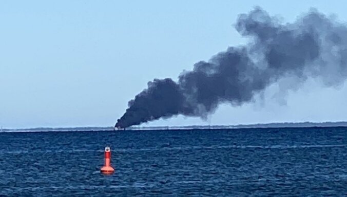 В Таллинском заливе загорелся и затонул катер: возникло загрязнение моря