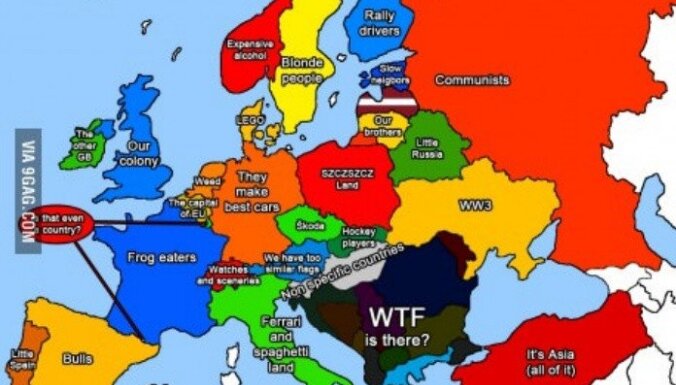 Karte Ka Latviesi Redz Citas Eiropas Valstis Delfi