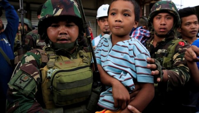 Filipīnu pilsētu Maravi okupēt mēģinājuši ap 500 islāmistu kaujinieku