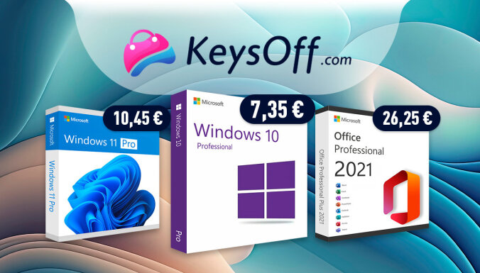 Iegādājieties oriģinālu 'Windows 10' vietnē 'Keysoff' tikai par 7,35 eiro!