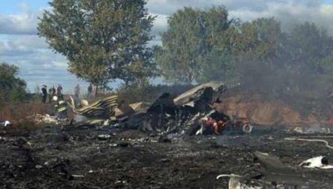 'Lokomotiv aviokatastrofa': šonedēļ tiks paziņoti sākotnējie izmeklēšanas rezultāti