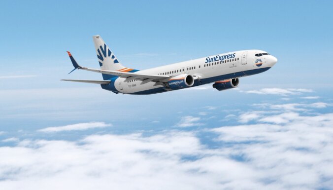 Aviokompānija 'SunExpress' no aprīļa nodrošinās regulāros lidojumus starp Rīgu un Antāliju
