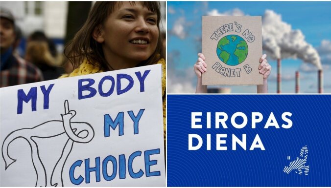 'Eiropas diena': Aborti, sieviešu tiesības un cīņa pret klimata pārmaiņām