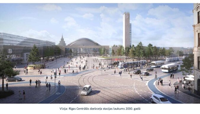 Привокзальная площадь: автомобилям придется уступить дорогу общественному транспорту, велосипедистам и пешеходам