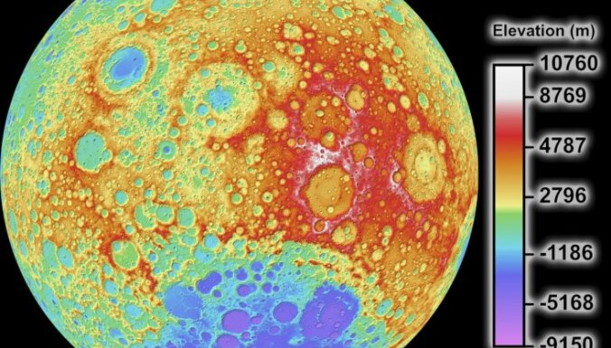 NASA представило самую подробную карту Луны