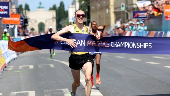 Ringers un Lisovska Eiropas čempionātā vieglatlētikā uzvar maratonā