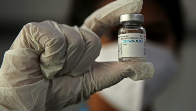 PVO apstiprina Indijas Covid-19 vakcīnu 'Covaxin'