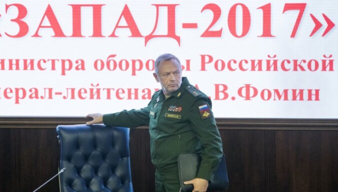 'Zapad-2017' ir tīri aizsardzības mācības, apgalvo Maskava