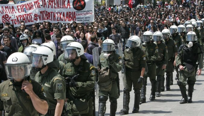 В Афинах забастовка парализовала весь транспорт
